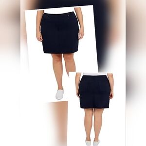 Hearts of Palm Navy Blue Skorts Size 24W New With Tags